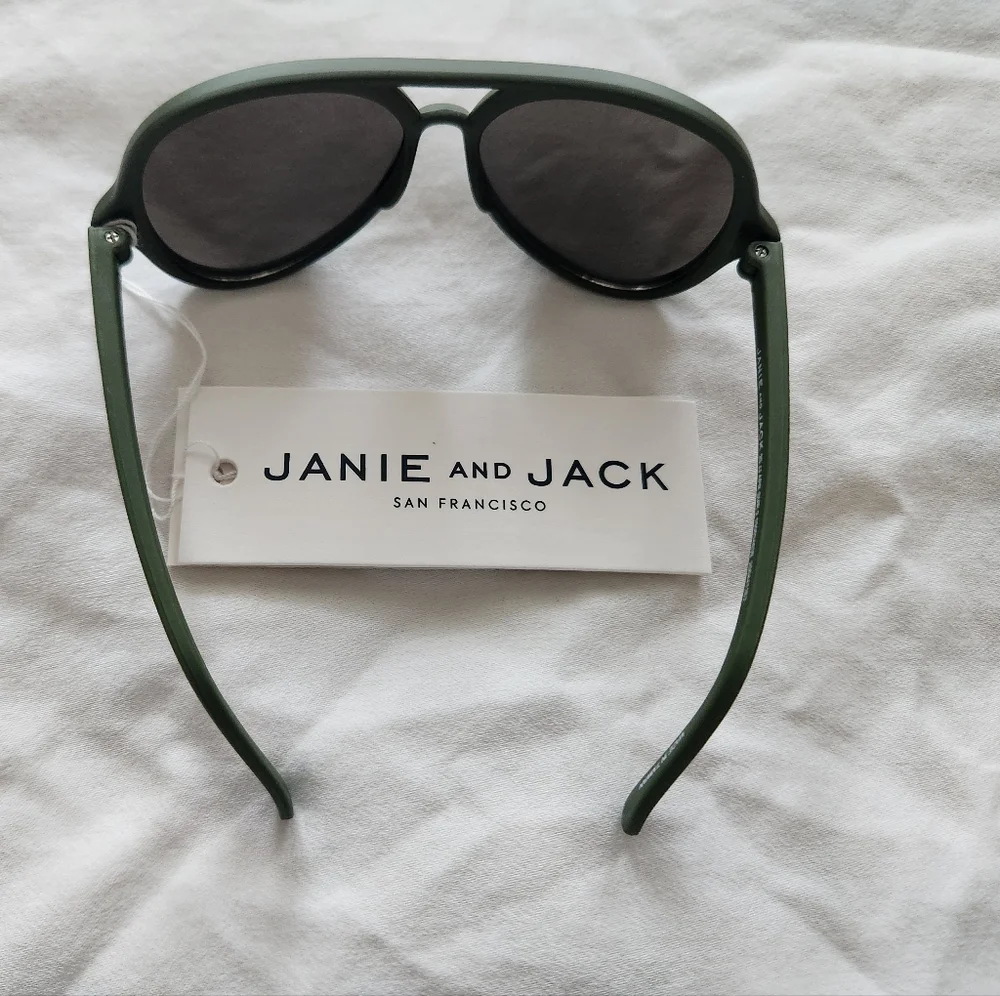 Janie and Jack Green Sunglasses- 0-2 Years